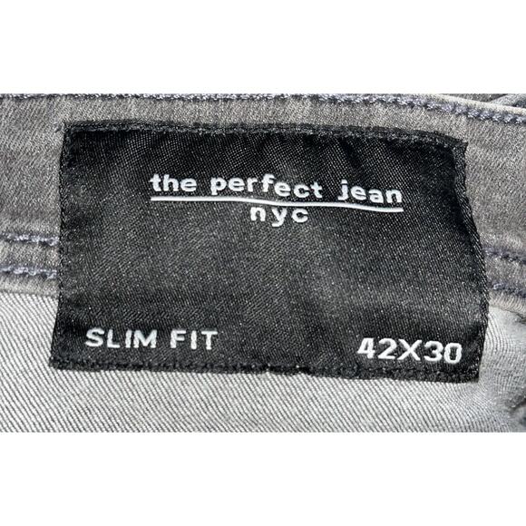 NWT nyc The Perfect Jean Men’s Gray 42 X 30 Slim Fit - Picture 5 of 6
